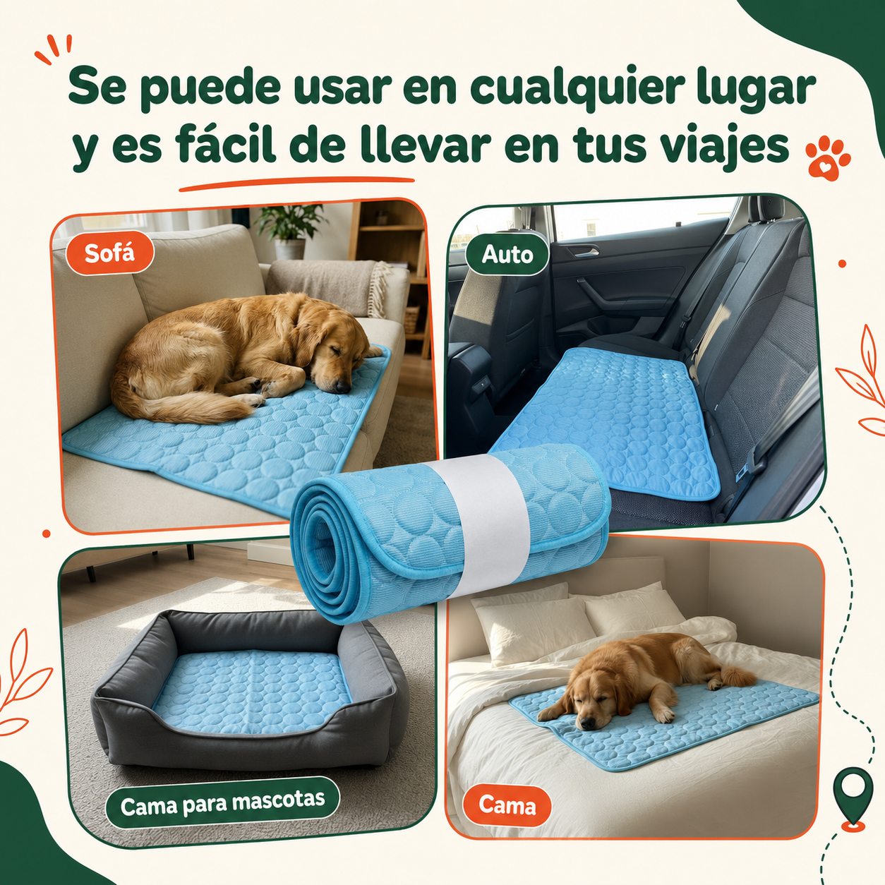 Glaciar™ Alfombra Refrescante para Perros