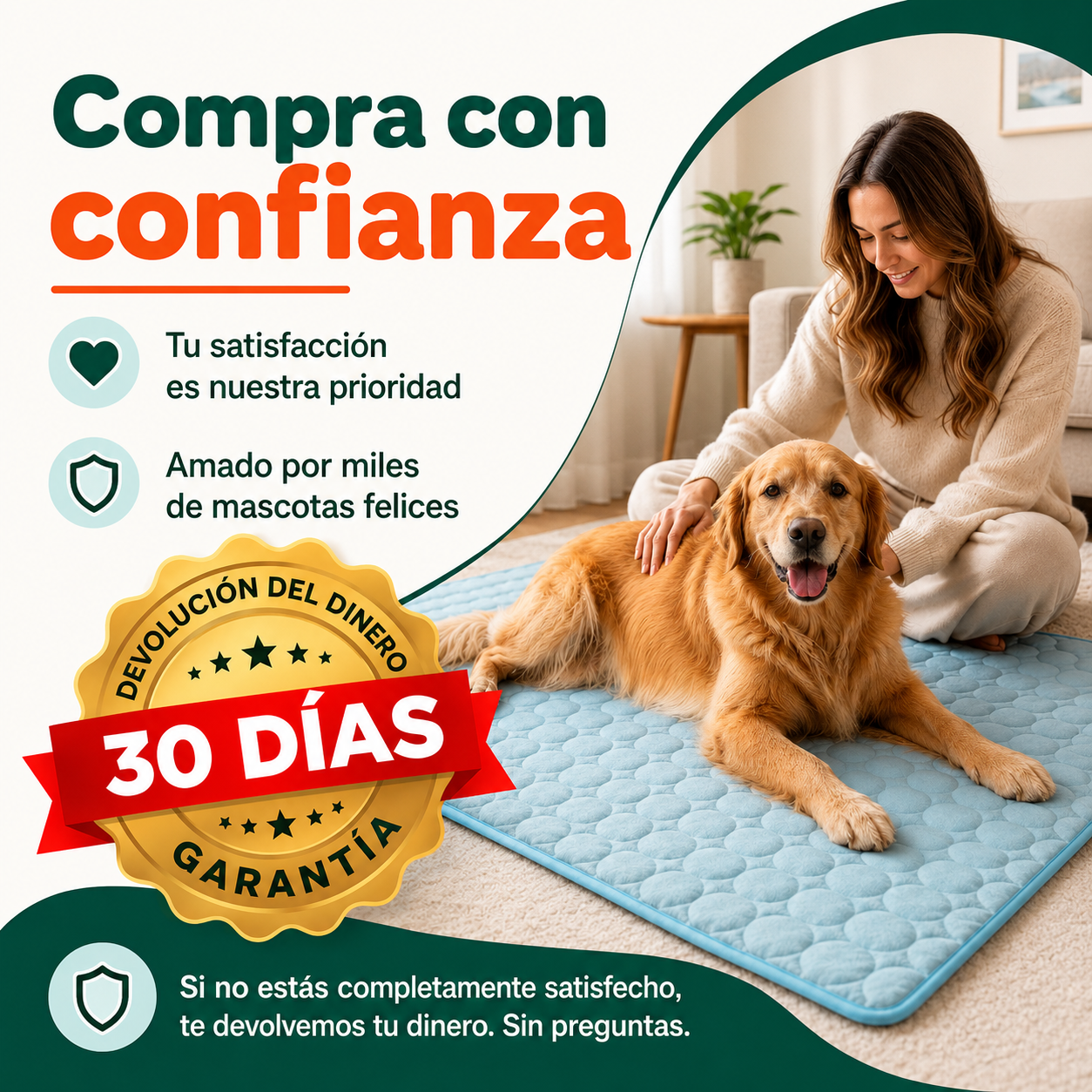 Glaciar™ Alfombra Refrescante para Perros