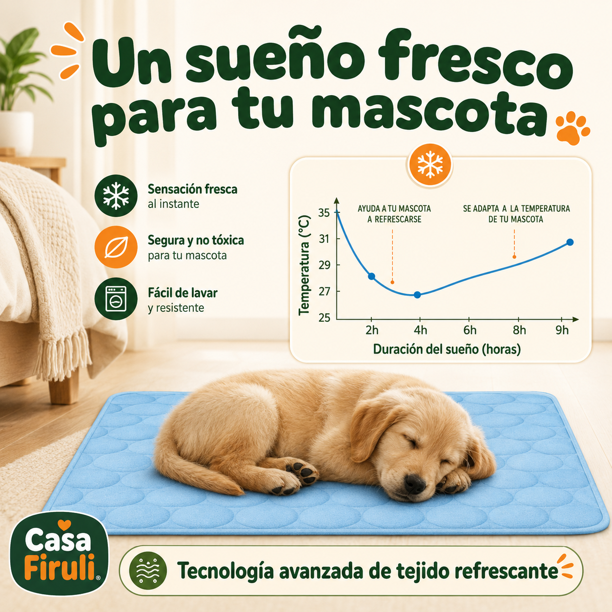 Glaciar™ Alfombra Refrescante para Perros